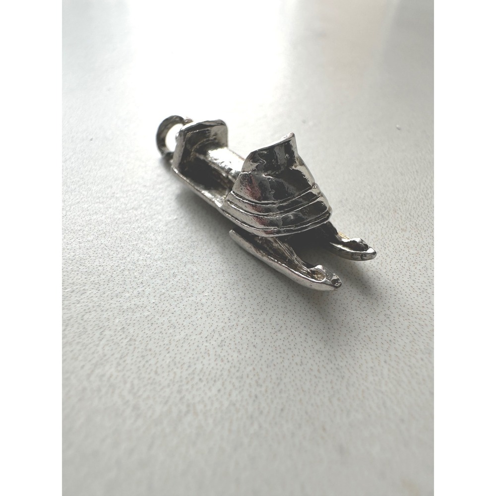 Vintage Mayo Sterling Silver Snowmobile 3D Charm Pendant 3.57g MAYO STER